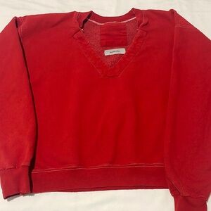 Rachel Comey Red V-Neck Women's Sweater M/L

90% cotton
10% polyester
